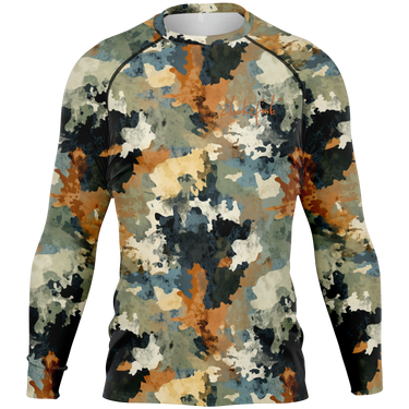 Chokefish™ Long Sleeve Rashguard Acid-Wash Men's Shirt-011